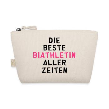 Biathlon Biathletin Biathlonsportler Biathleten - Bio-Täschchen - Natur - Vorne