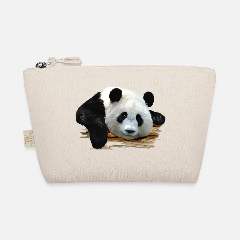 Süßer Panda-Kunstdruck Bio-Täschchen