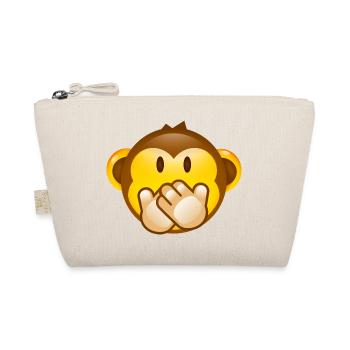 Smiley Monkey -No Saying- - Bio-Täschchen - Natur - Vorne