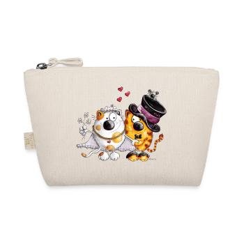 Wedding with heart - Organic Pouch - nature - Front