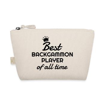 Backgammon Game Spiel Jeu Gamer Play - Organic Pouch - nature - Front