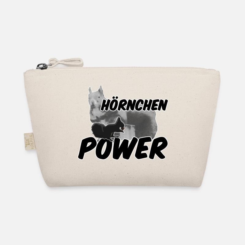 Hörnchenpower Eichhörnchen Tiere Spruch - Bio-Täschchen - Natur