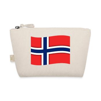 Norwegische Flagge - Bio-Täschchen - Natur - Vorne