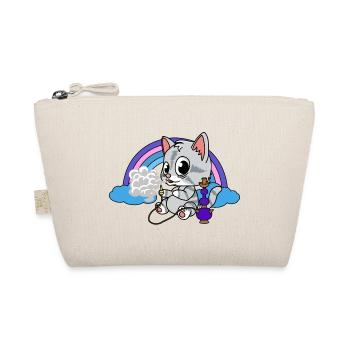 Kitten hookah smoking kiffen hookah smoke - Organic Pouch - nature - Front