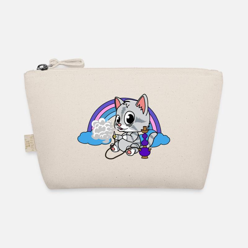 Kitten hookah smoking kiffen hookah smoke Organic Pouch