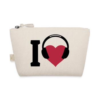 I love Music - J'aime la musique - Trousse biologique - nature - Devant