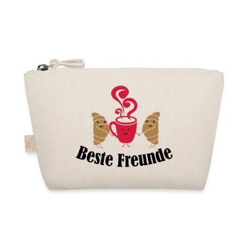 croissant_and_coffee_friends_001 - Bio-Täschchen - Natur - Vorne