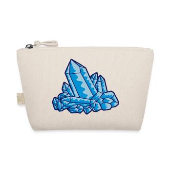 Crystal gemstone blue - Organic Pouch - nature - Front