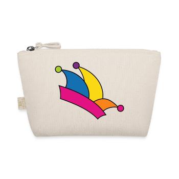 Fool's cap Mardi Gras rainbow colors costume fool - Organic Pouch - nature - Front