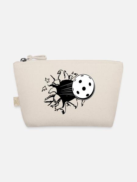 Floorball , Unihockey , Hockey , Loch  - Bio-Täschchen - Natur - Vorne