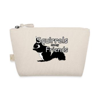 Squirrel Friends Animals Saying - Organic Pouch - nature - Front