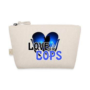 Love Police Policeman Saying Profession - Organic Pouch - nature - Front