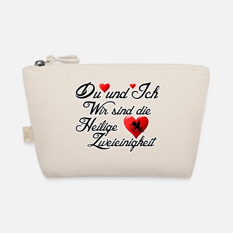 Liebe Valentinstag Ehe Paare Hochzeit Spruch - Bio-Täschchen - Natur