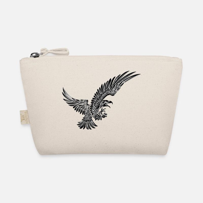eagle eagle graphic art in flight Organic Pouch