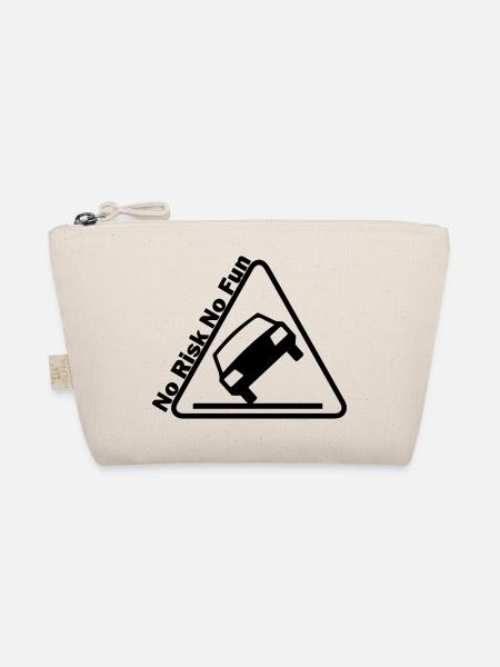 No Risk No Fun - Organic Pouch - nature - Front