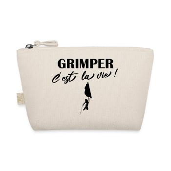 Grimper c'est la vie citations escalade grimpeur - Trousse biologique - nature - Devant