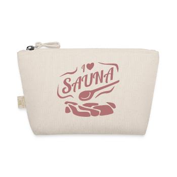 i love sauna - Bio-Täschchen - Natur - Vorne