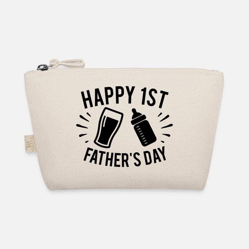 happy first fathers day - Bio-Täschchen - Natur