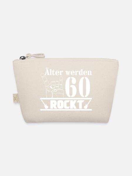 60.Geburtstag , 60 rockt , Rockn Roll 60 (25) - Bio-Täschchen - Natur