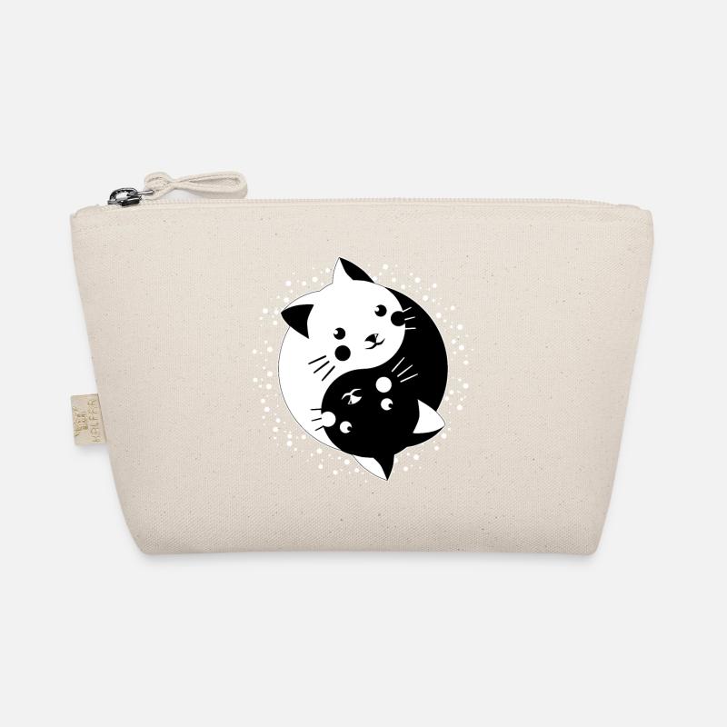 Coole Kätzchen Yin Yang Katzen Cat Geschenkidee Bio-Täschchen