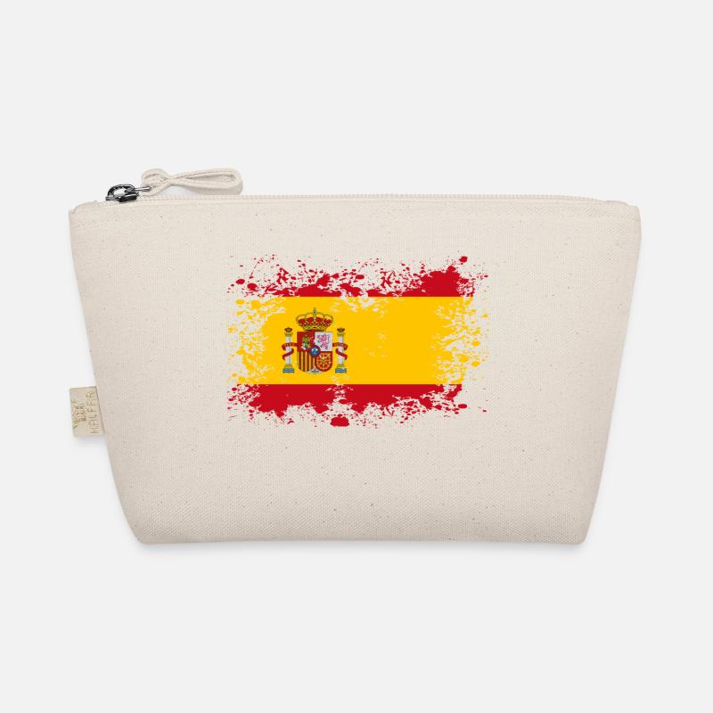 Spain flag stains blot gift idea Organic Pouch