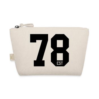 Number Design 78 – EST Sports Typography - Organic Pouch - nature - Front