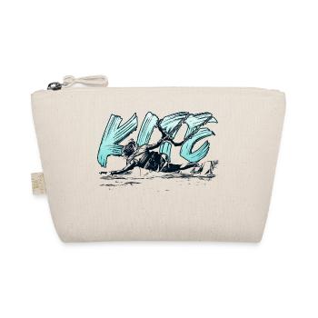 KITE Surfen Kitesurfen Kiten Kitesurfing - Bio-Täschchen - Natur - Vorne