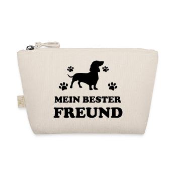 Mein bester freund Dog Hundeliebe Hund Dackel - Bio-Täschchen - Natur - Vorne