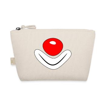 Clown - always keep a good mood - Organic Pouch - nature - Front