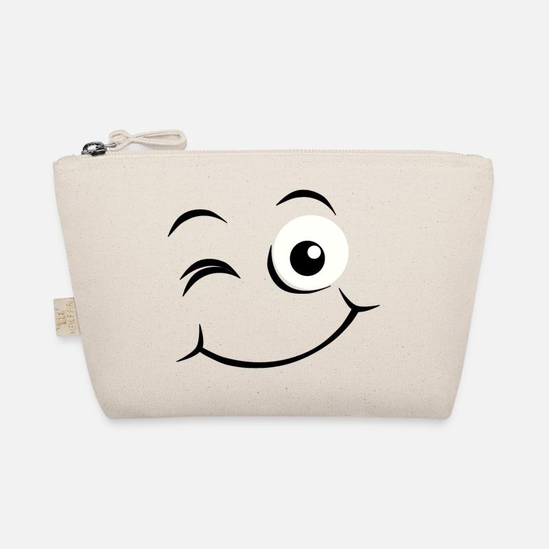 Emoticon Glückliches Gesicht Bio-Täschchen