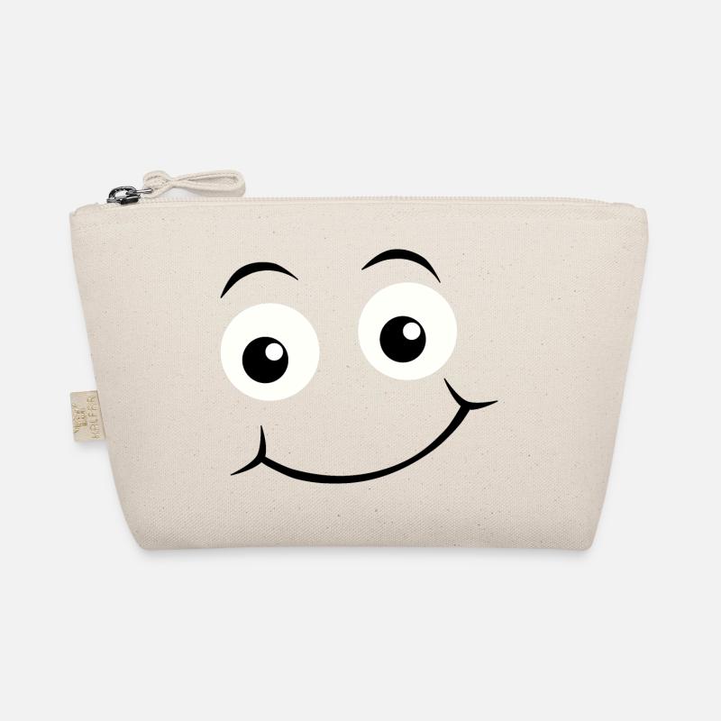 Yeux heureux Emoticon Trousse biologique
