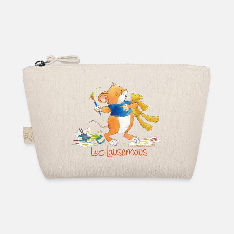 Leo Lausemaus Malen mit Teddy Bio-Täschchen