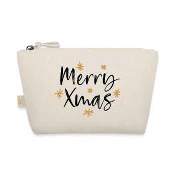 Merry Xmas Christmas Christmas Bright - Organic Pouch - nature - Front