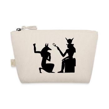 Pyramid Egyptian hieroglyphics pharaoh - Organic Pouch - nature - Front