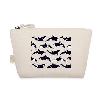Motif orque noir et blanc - Trousse biologique - nature - Devant