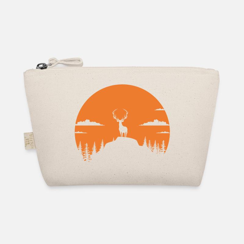 ein Reh mit prächtigen im Wald Bio-Täschchen