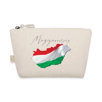 Ungarn Flagge in der Ungarn Landkarte HU - Bio-Täschchen - Natur - Vorne