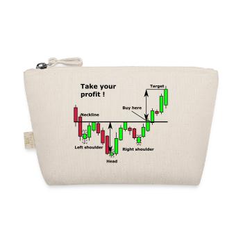 Shoulder-Head-Shoulder Chart - Bio-Täschchen - Natur - Vorne
