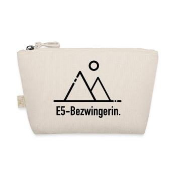 E5 Bezwingerin - für Alpenüberquerer - Bio-Täschchen - Natur - Vorne