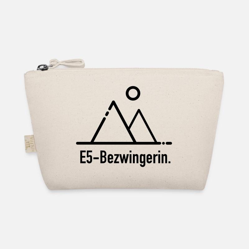E5 Bezwingerin - für Alpenüberquerer - Bio-Täschchen - Natur