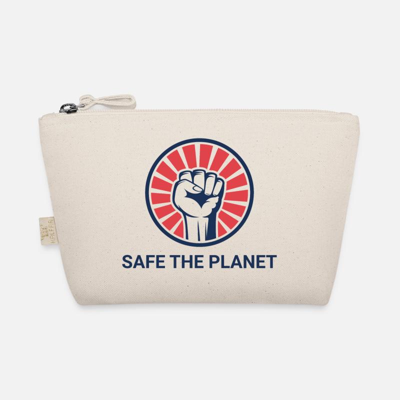 SAFE THE PLANET NATURSCHUTZ - Bio-Täschchen - Natur