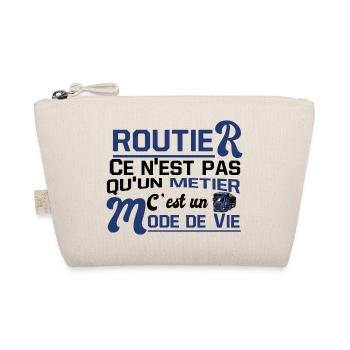 Routier ce n'est pas qu'un métier, cadeau original - Trousse biologique - nature - Devant