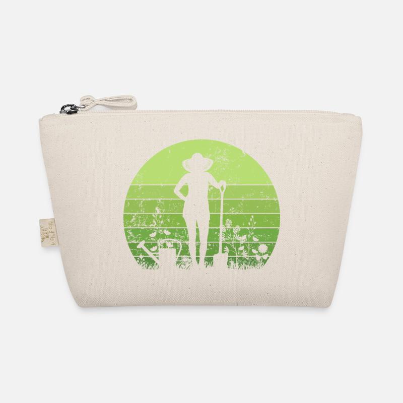 Gärtner im Garten Retro Bio-Täschchen