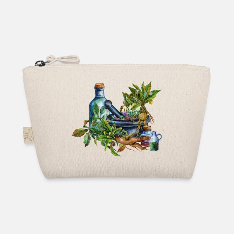 Herb Witch Utensils Fantasy Design Organic Pouch