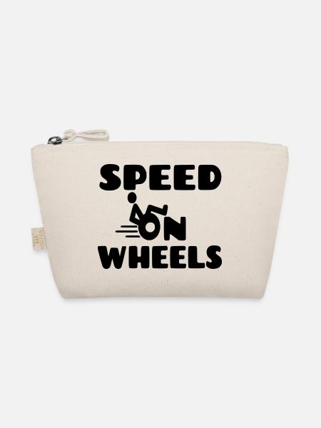 Vitesse sur roues, utilisateurs de fauteuils roulants de course * - Trousse biologique - nature - Devant
