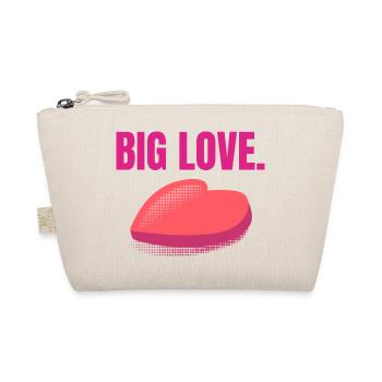 Big Love - Grand Cœur Rouge - Trousse biologique - nature - Devant
