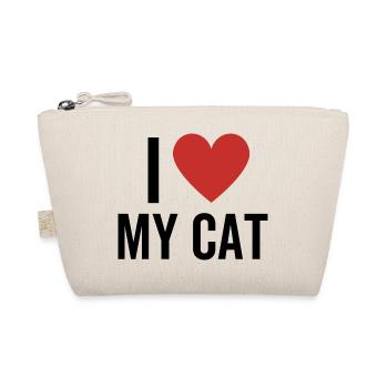 I Love My Cats - Organic Pouch - nature - Front