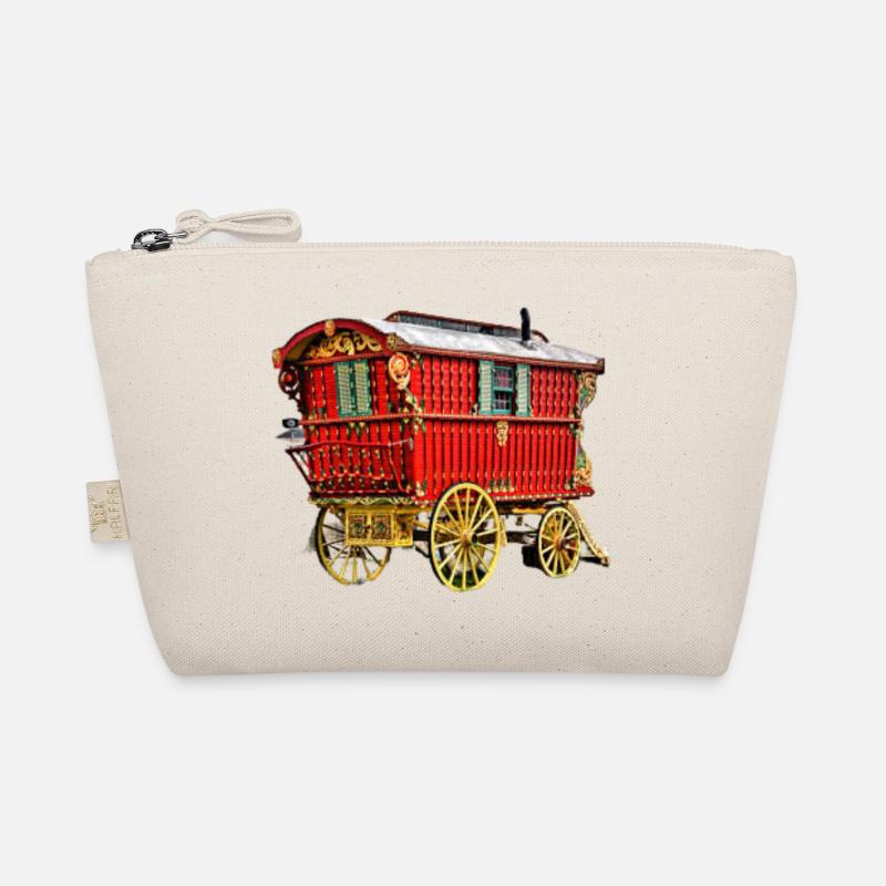 vardo gipsy caravan, ledge hand made wagon Organic Pouch