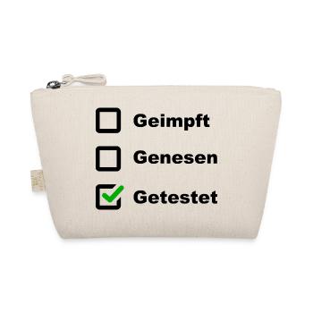 Geimpft Genesen Getestet 3G Regeln Deutschland AHA - Bio-Täschchen - Natur - Vorne