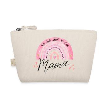 Mama, hab dich so lieb - Bio-Täschchen - Natur - Vorne